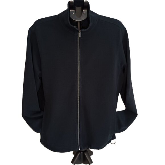 Mango Performance Navy Blue Full Zip Sweatshirt Men’s L - Picture 1 of 13